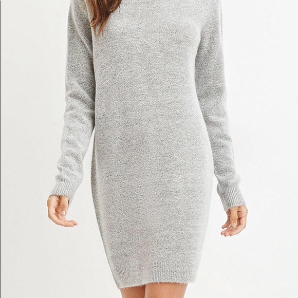Forever 2 Dark Grey Sweater Dress 